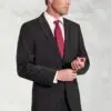 Tailored Fit Avalino Charcoal Pinstripe Suit Jacket