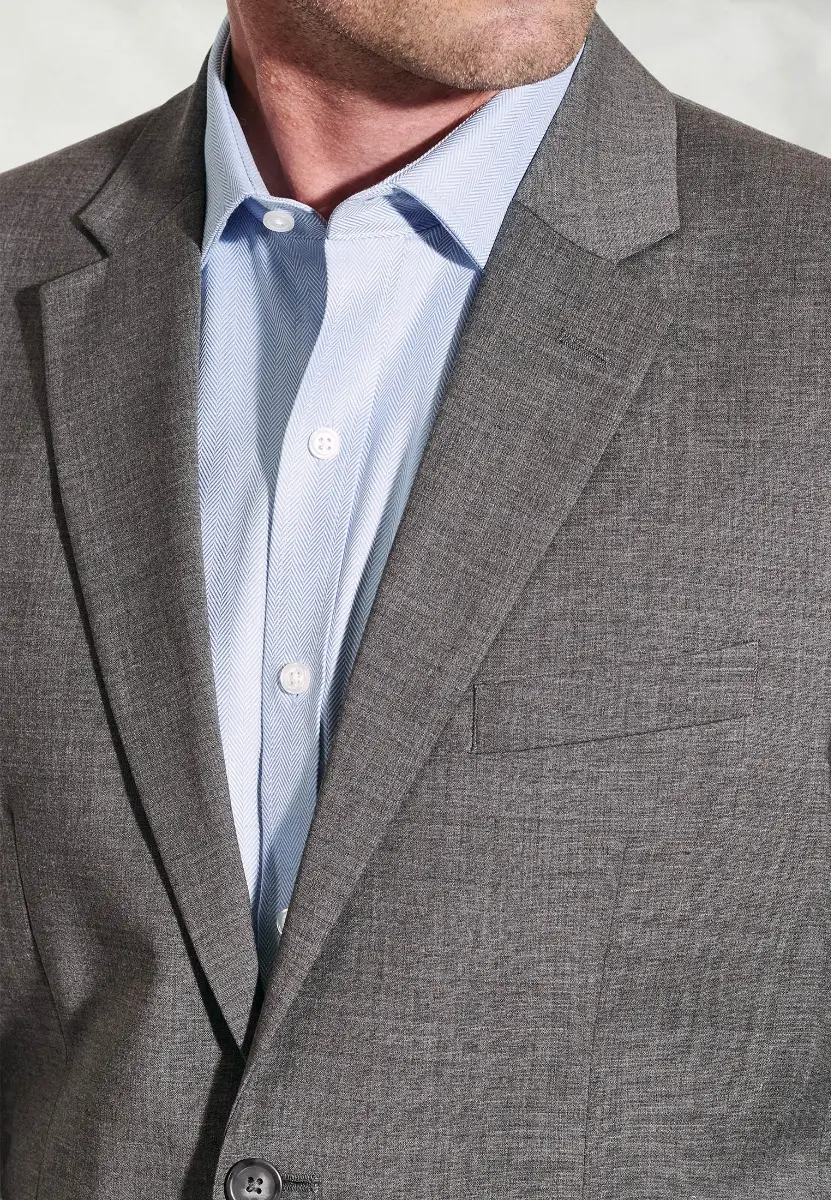Tailored Fit Avalino Grey Suit Jacket - Image 2