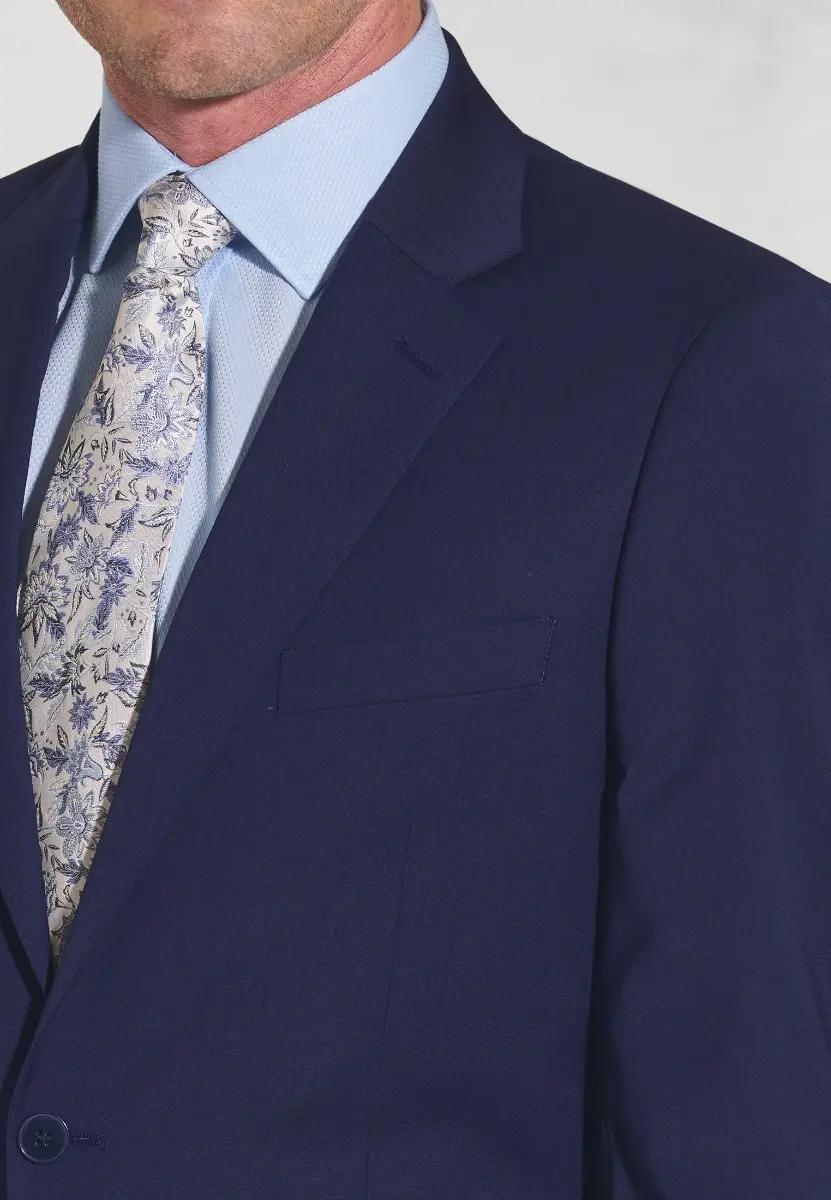 Tailored Fit Avalino Mid Blue Suit Jacket - Image 2