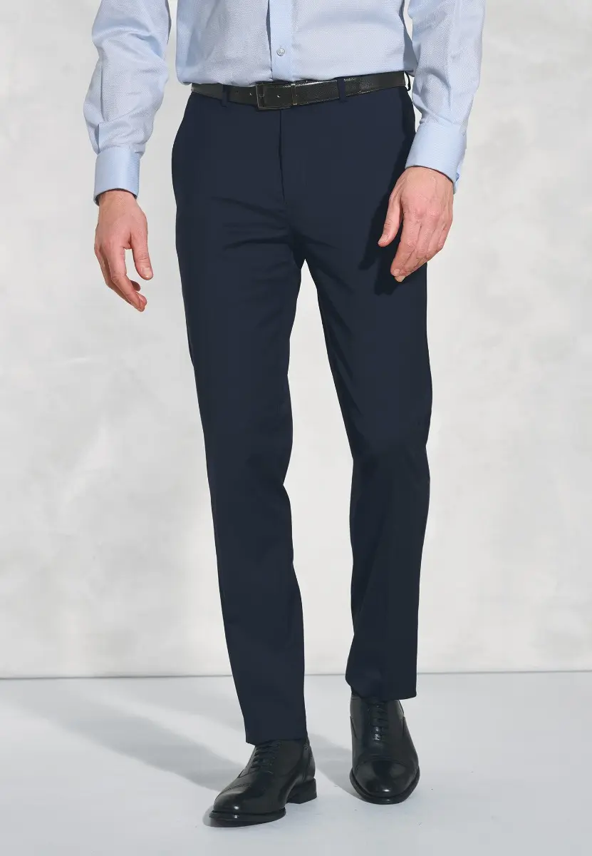 Tailored Fit Avalino Navy Suit Trousers