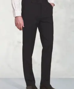 Tailored Fit Avalino Black Suit Trousers