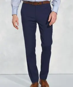 Tailored Fit Avalino Mid Blue Suit Trousers
