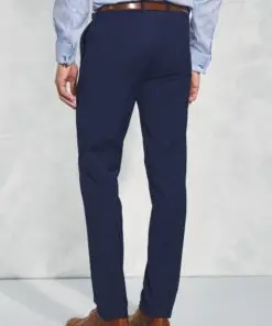 Alternative view of Tailored Fit Avalino Mid Blue Suit Trousers
