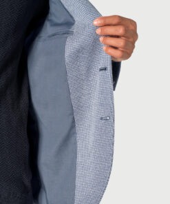 Alternative view of Tailored Fit Becker Blue Knitted Puppytooth Jacket