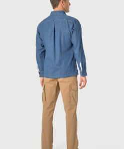 Alternative view of Bernard Blue Cotton Denim Overshirt