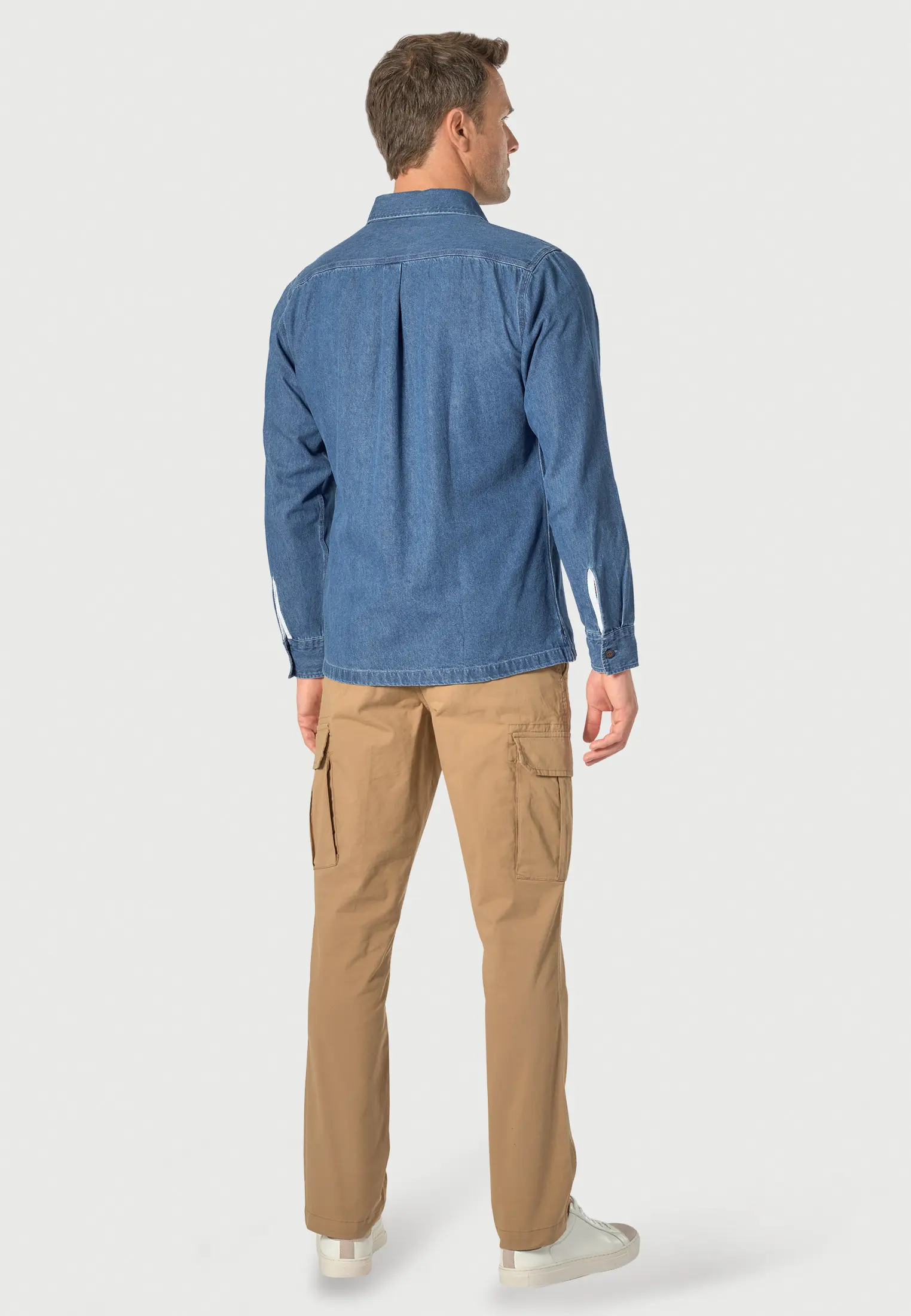 Bernard Blue Cotton Denim Overshirt - Image 2