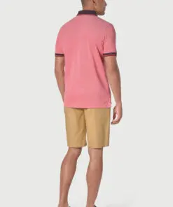 Alternative view of Bowrey Pure Cotton Rose Melange Pique Polo Shirt