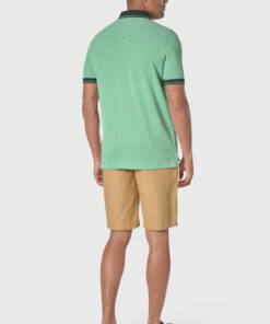 Alternative view of Bowrey Pure Cotton Apple Melange Pique Polo Shirt