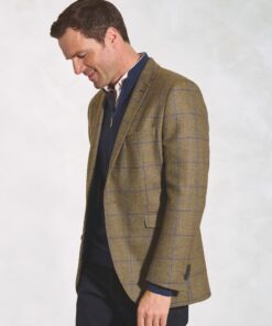 Tailored Fit Breedon Fern Check Wool Jacket