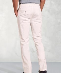 Alternative view of Tailored Fit Broderick White Garment Dyed Casual Trousers