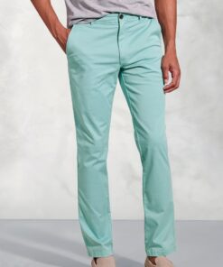 Tailored Fit Broderick Aqua Garment Dyed Casual Trousers