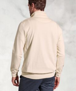 Alternative view of Brolin Ecru Garment Dyed Zip Neck Sweatshirt