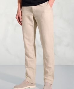 Regular Fit Caine Natural Linen Cotton Trousers
