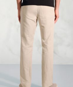 Alternative view of Regular Fit Caine Natural Linen Cotton Trousers