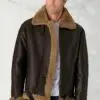 Cairngorms Brown Leather Aviator Jacket