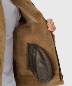 Alternative view of Cairngorms Brown Leather Aviator Jacket