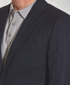 Alternative view of Regular Fit Camberley Navy Check Pure New Wool Jacket