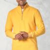 Cash Pure Cotton Lemon Zip Neck Sweatshirt