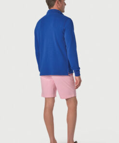 Alternative view of Cash Pure Cotton Cobalt Zip Neck Sweatshirt