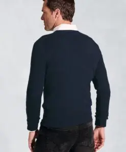 Alternative view of Navy Cashmere Crew Neck Jumper