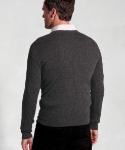 Alternative view of Charcoal Cashmere Crew Neck Jumper