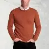 Burnt Orange Cashmere Crew Neck Jumper