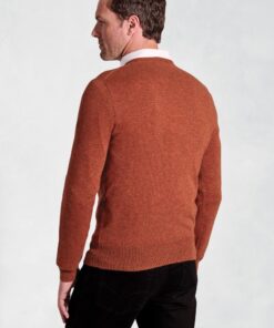 Alternative view of Burnt Orange Cashmere Crew Neck Jumper