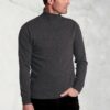 Charcoal Cashmere Roll Neck Jumper