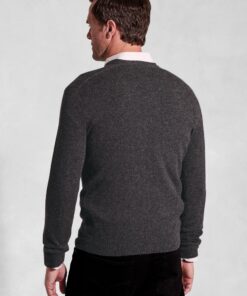 Alternative view of Charcoal Cashmere V-Neck Jumper