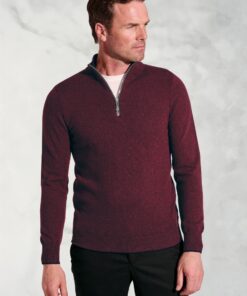 Shiraz Cashmere Zip Neck Jumper