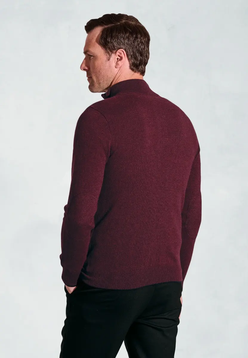 Shiraz Cashmere Zip Neck Jumper - Image 2
