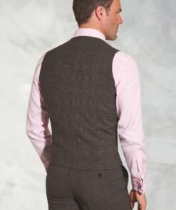 Alternative view of Tailored Fit Cassino Grey Check Washable Waistcoat