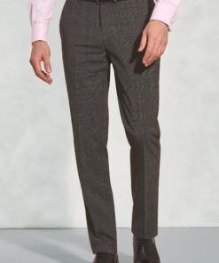 Tailored Fit Cassino Grey Check Washable Suit Trouser