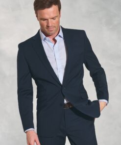 Tailored Fit Cassino Navy Washable Suit Jacket
