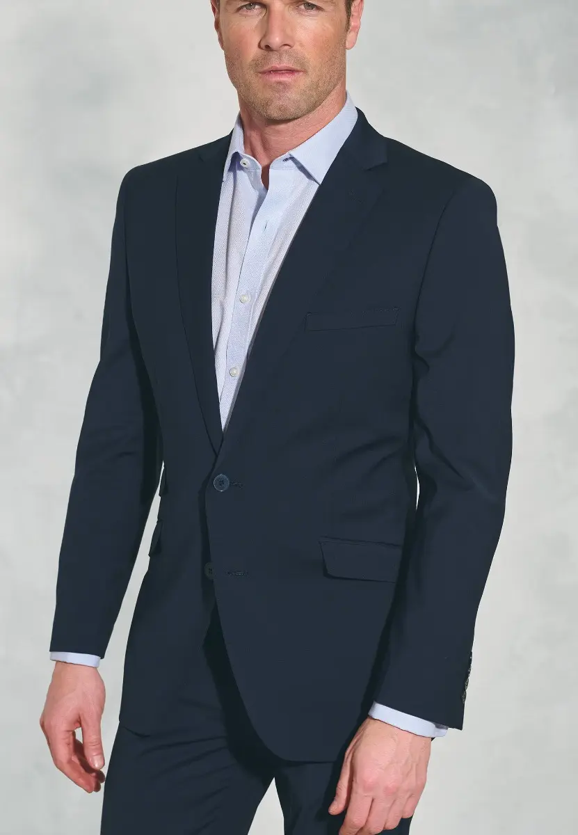 Tailored Fit Cassino Navy Washable Suit Jacket - Image 2