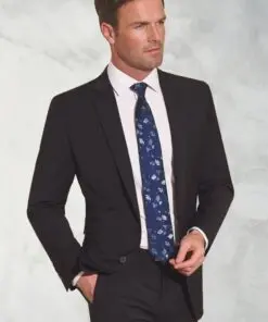 Tailored Fit Cassino Charcoal Washable Suit Jacket