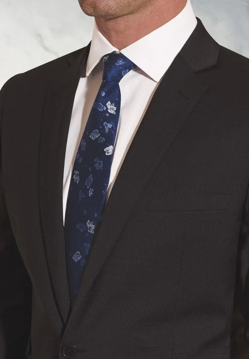 Tailored Fit Cassino Charcoal Washable Suit Jacket - Image 2