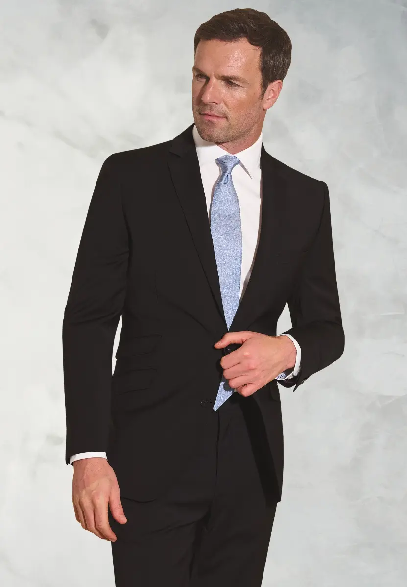 Tailored Fit Cassino Black Washable Suit Jacket