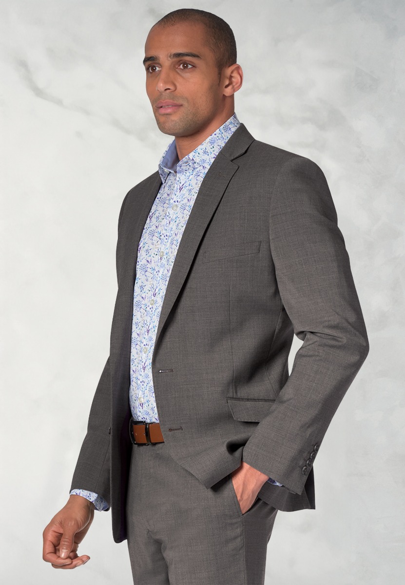 Tailored Fit Cassino Grey Washable Suit Jacket
