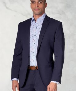 Tailored Fit Cassino Mid Blue Washable Suit Jacket