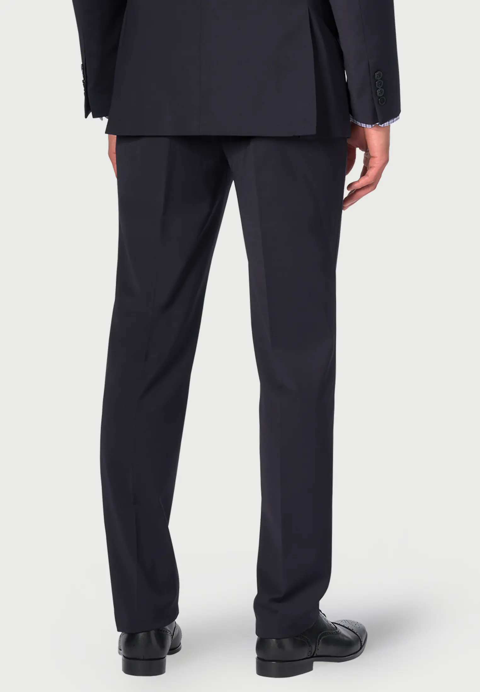 Tailored Fit Cassino Navy Washable Suit Trousers - Image 2