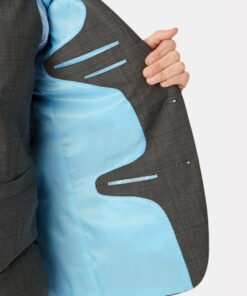 Alternative view of Tailored Fit Cassino Grey Check Washable Suit Jacket