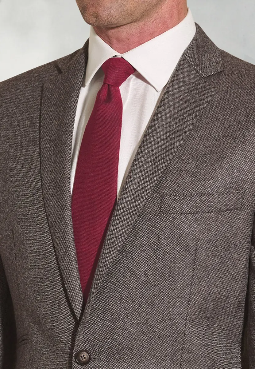 Tailored Fit Clifford Grey Donegal Wool Suit Jacket - Image 2