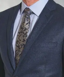 Alternative view of Tailored Fit Clifford Navy Donegal Wool Suit Jacket