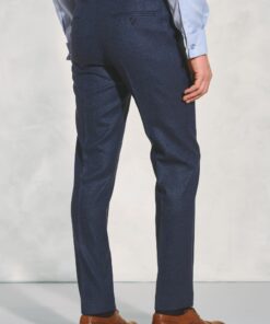 Alternative view of Tailored Fit Clifford Navy Donegal Wool Suit Trouser