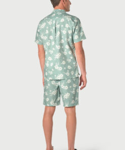 Alternative view of Connors Seagrass Cotton Linen Floral Shirt