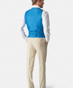 Alternative view of Tailored Fit Constable Natural Linen Blend Waistcoat