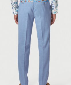 Alternative view of Tailored Fit Constable Sky Linen Blend Suit Trouser