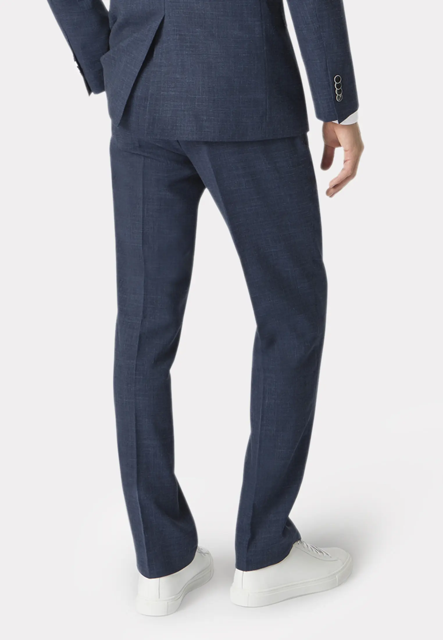Tailored Fit Constable Navy Linen Blend Suit Trouser - Image 2