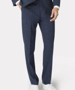 Tailored Fit Constable Navy Linen Blend Suit Trouser